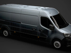 renault master l3h2 van 2020 3D Model