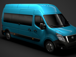 nissan nv 400 l3h3 minibus 2020 3D 模型