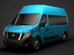 nissan nv 400 l3h3 micro&ocirc;nibus 2020 Modelo 3D