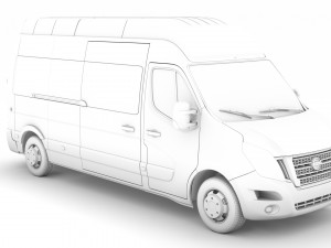 nissan nv 400 l3h3 minibus 2020 3D मॉडल