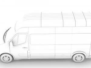 nissan nv 400 l3h3 micro&ocirc;nibus 2020 Modelo 3D