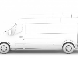 nissan nv 400 l3h3 minibus 2020 3D मॉडल