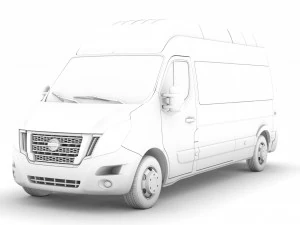 nissan nv 400 l3h3 micro&ocirc;nibus 2020 Modelo 3D