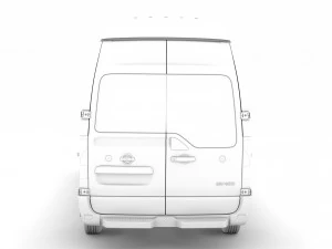 nissan nv 400 l3h3 micro&ocirc;nibus 2020 Modelo 3D