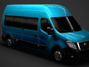nissan nv 400 l3h3 minibus 2020 3D मॉडल