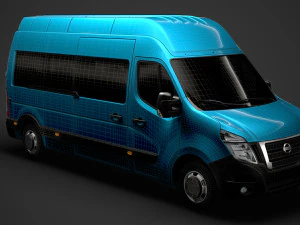 nissan nv 400 l3h3 micro&ocirc;nibus 2020 Modelo 3D