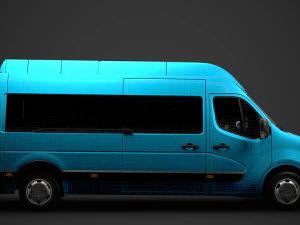 nissan nv 400 l3h3 micro&ocirc;nibus 2020 Modelo 3D