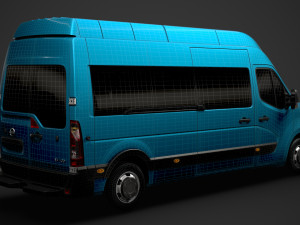 nissan nv 400 l3h3 minibus 2020 3D मॉडल