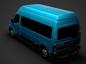 nissan nv 400 l3h3 minibus 2020 3D मॉडल