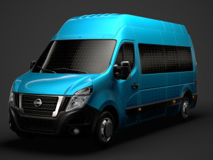 nissan nv 400 l3h3 minibus 2020 3D मॉडल