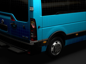 nissan nv 400 l3h3 minibus 2020 3D मॉडल