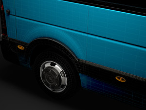 nissan nv 400 l3h3 minibus 2020 3D मॉडल