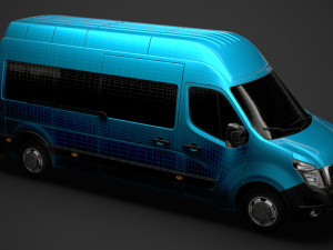 nissan nv 400 l3h3 minibus 2020 3D मॉडल