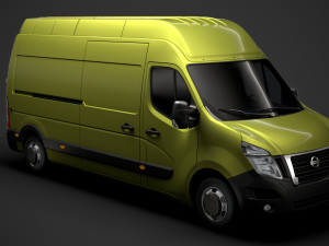 nissan nv 400 l3h3 van 2020 3D Модель