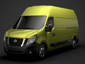 nissan nv 400 l3h3 van 2020 3D Model