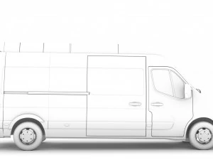 nissan nv 400 l3h3 van 2020 3D Model