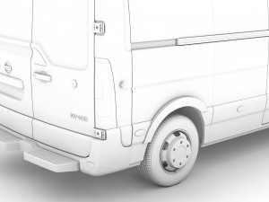 nissan nv 400 l3h3 van 2020 Modèle 3D