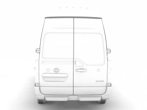 nissan nv 400 l3h3 van 2020 3D Model