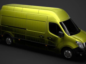 nissan nv 400 l3h3 van 2020 3D Model