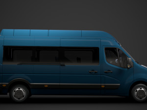 opel movano l3h3 minibus 2020 3D Модель