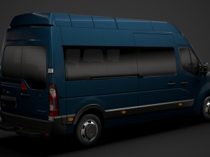 opel movano l3h3 minibus 2020 3D Модель