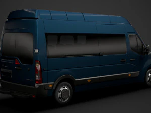 opel movano l3h3 minibus 2020 3D Model