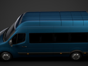 opel movano l3h3 minibus 2020 3D Модель