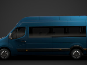 opel movano l3h3 minibus 2020 3D Модель