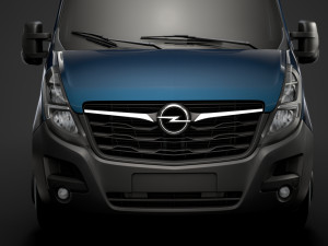 opel movano l3h3 minibus 2020 3D Модель