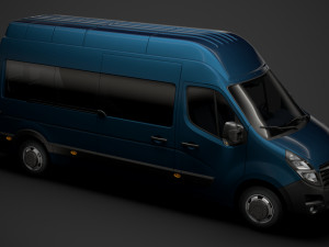 opel movano l3h3 minibus 2020 3D Модель