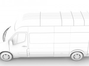opel movano l3h3 minibus 2020 3D Модель