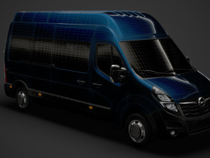 opel movano l3h3 minibus 2020 3D Модель