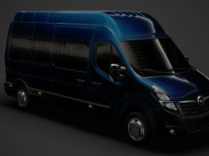 opel movano l3h3 minibus 2020 3D Model