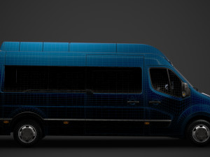 opel movano l3h3 minibus 2020 3D Модель