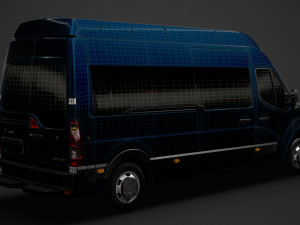 opel movano l3h3 minibus 2020 3D Модель