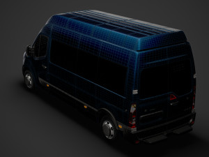 opel movano l3h3 minibus 2020 3D Модель