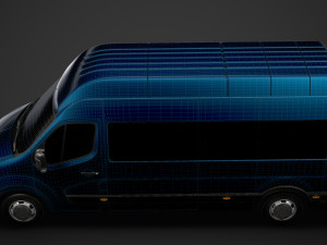 opel movano l3h3 minibus 2020 3D Модель