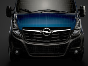 opel movano l3h3 minibus 2020 3D Модель
