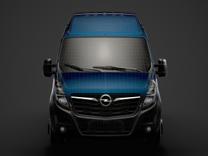 opel movano l3h3 minibus 2020 3D Модель