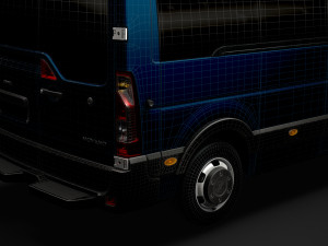 opel movano l3h3 minibus 2020 3D Модель