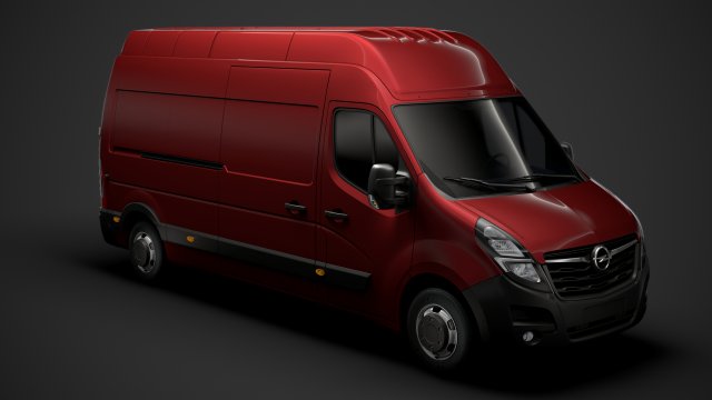 opel movano l3h3 van 2020 3D 모델 .c4d .max .obj .3ds .fbx .stl .blend 