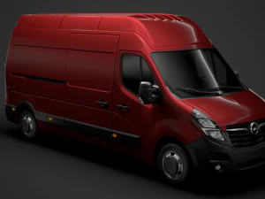 opel movano l3h3 van 2020 Modelo 3D