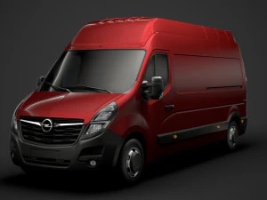 opel movano l3h3 van 2020 3D Model