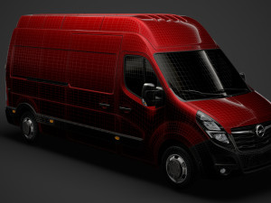 opel movano l3h3 van 2020 3D 모델