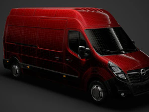 opel movano l3h3 van 2020 3D Model