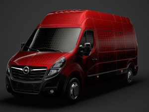 opel movano l3h3 van 2020 3D 모델