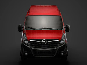 opel movano l3h3 van 2020 3D Model