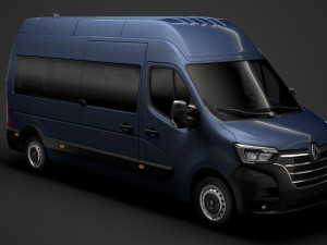 renault master l3h3 minibus 2020 3D 模型