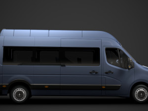 renault master l3h3 minibus 2020 Modelo 3D