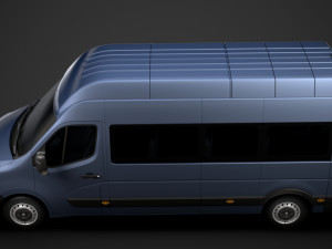 renault master l3h3 minibus 2020 Modelo 3D